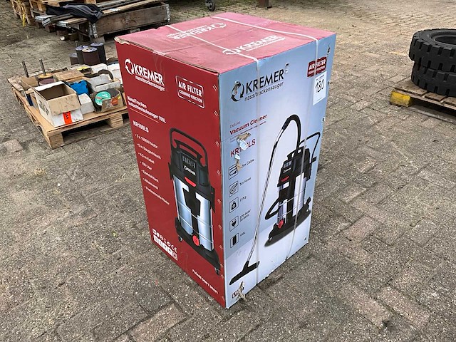 Kremer kr100ls industriële stofzuiger - afbeelding 1 van  3