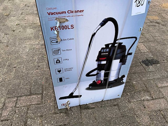 Kremer kr100ls industriële stofzuiger - afbeelding 1 van  2