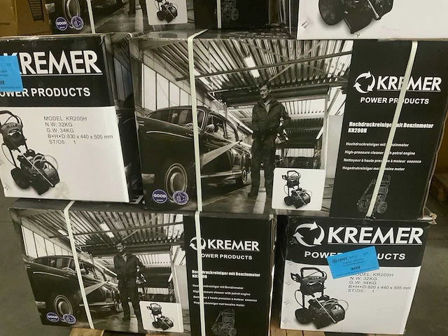 Kremer kr200h hogedrukreiniger benzine - 170 bar - 20m slang - zeep tank - afbeelding 3 van  11