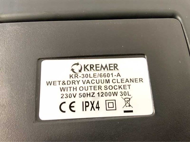 Kremer kr30le nat en droog stofzuiger 30l - afbeelding 8 van  9