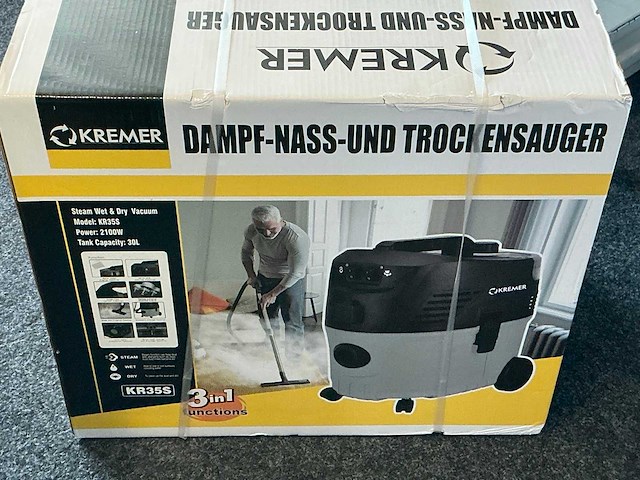 Kremer kr35s stoomreiniger / stofzuiger - afbeelding 1 van  3