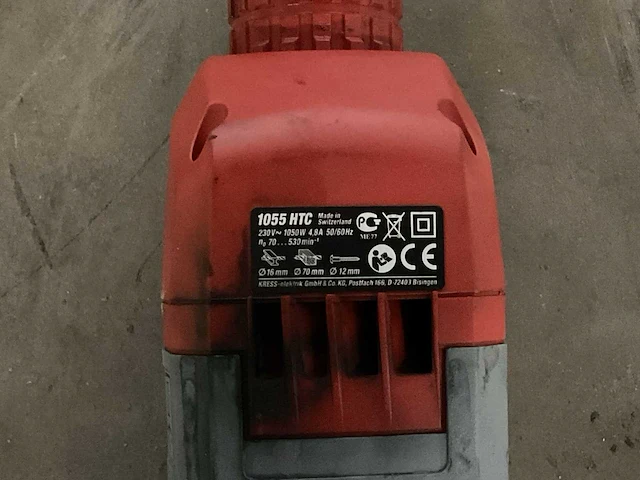 Kress 1055 htc klopboormachine met snelspanboorkop - afbeelding 4 van  4