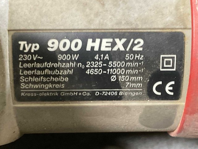Kress 900 hex/2-1052 wse haakse slijpmachine (2x) - afbeelding 5 van  5