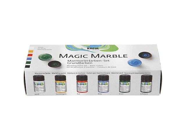 Kreul magic marble-verf 6x20ml (6x) - afbeelding 1 van  4