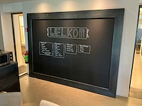 Krijtbord met stalen rand