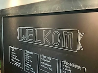 Krijtbord met stalen rand - afbeelding 3 van  4