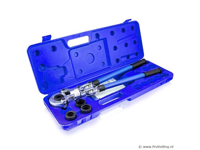 Krimptang hydraulisch 4-delig incl. koffer & toebehoren - afbeelding 1 van  6