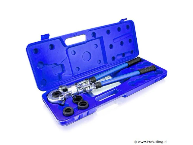 Krimptang hydraulisch 4-delig incl. koffer & toebehoren - afbeelding 1 van  6