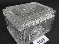 Kristallen dekseldoos - afbeelding 1 van  5