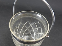 Kristallen ijsemmer met verzilverd montuur - afbeelding 3 van  5