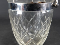 Kristallen ijsemmer met verzilverd montuur - afbeelding 4 van  5