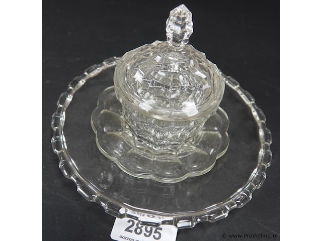 Kristallen pot op onderschaal - afbeelding 2 van  5