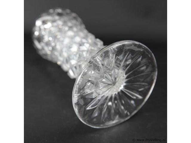 Kristallen voetvaas - afbeelding 5 van  5