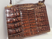 Krokodillenleren handtas - afbeelding 3 van  9