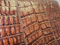 Krokodillenleren handtas - afbeelding 5 van  9