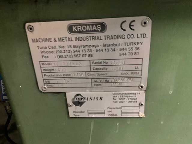 Kromas ontbraaminstallatie - afbeelding 16 van  17