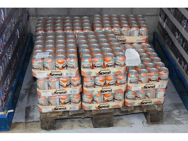 Krombacher spezi 336 blikken met tht 12-2025. bod is inclusief 50,40 euro statiegeldwaarde - afbeelding 1 van  2