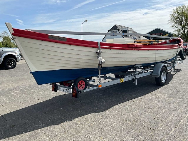 Kromhout whaler roeisloep curved wood roeiboot - afbeelding 30 van  42
