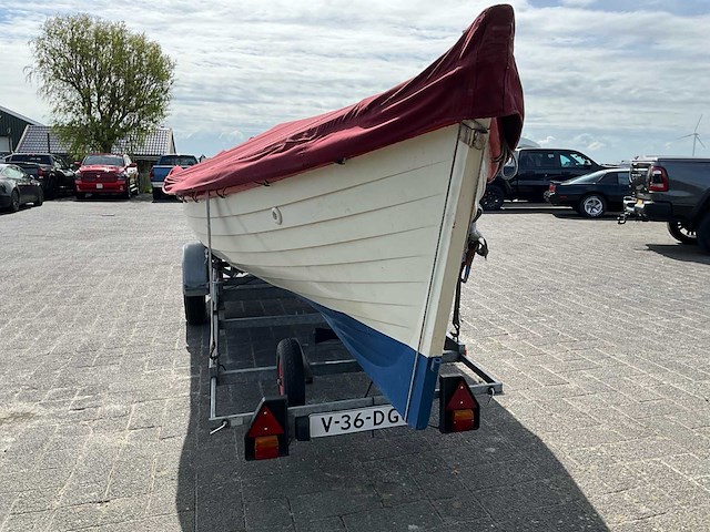 Kromhout whaler roeisloep curved wood roeiboot - afbeelding 38 van  42