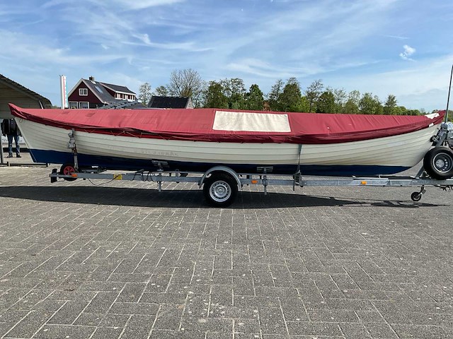 Kromhout whaler roeisloep curved wood roeiboot - afbeelding 40 van  42