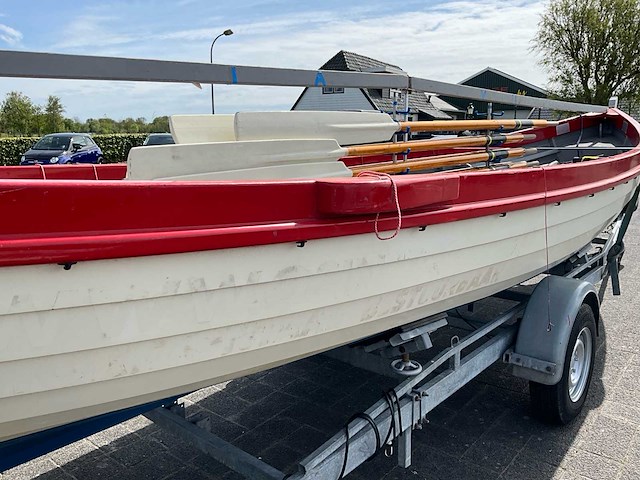 Kromhout whaler roeisloep curved wood roeiboot - afbeelding 15 van  38