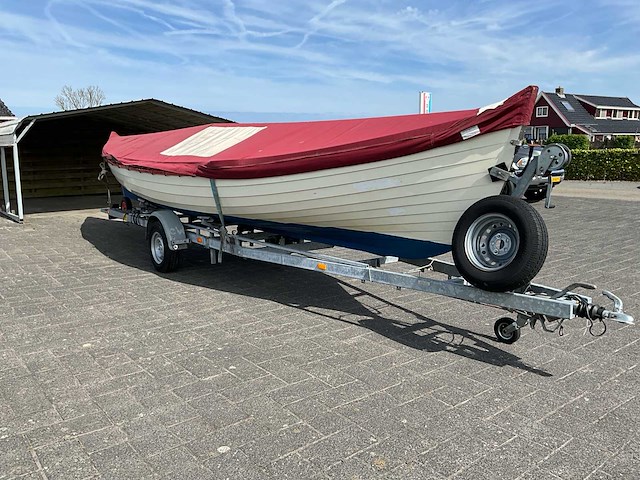 Kromhout whaler roeisloep curved wood roeiboot - afbeelding 37 van  38