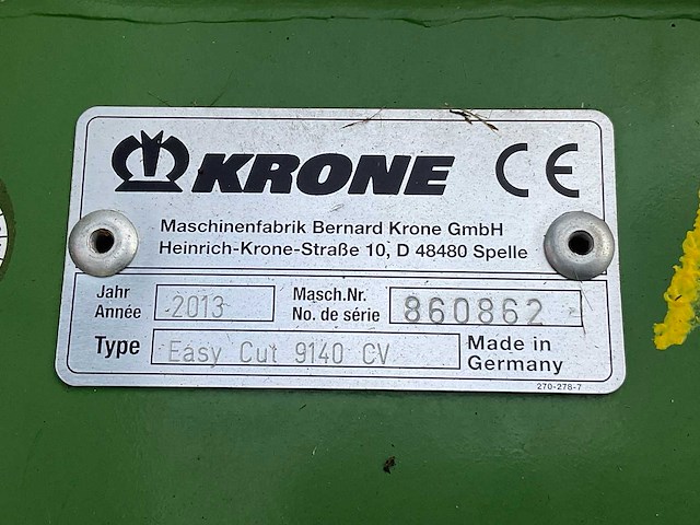 Krone easycut f320 cv + 9140cv triple maaier - afbeelding 17 van  24