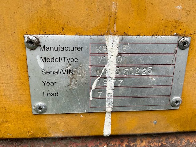 Krone hsl3500 veeaanhangwagen - afbeelding 9 van  17