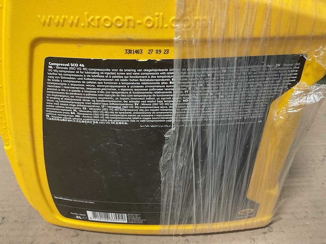 Kroon oil sco 46 compressor oil - afbeelding 3 van  3