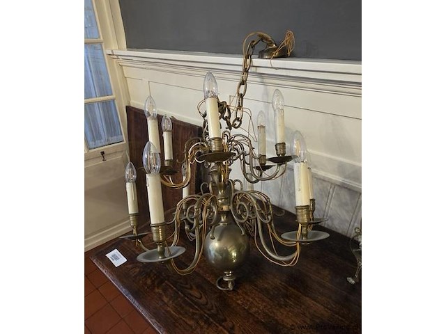 Kroonluchter, brons - afbeelding 1 van  1