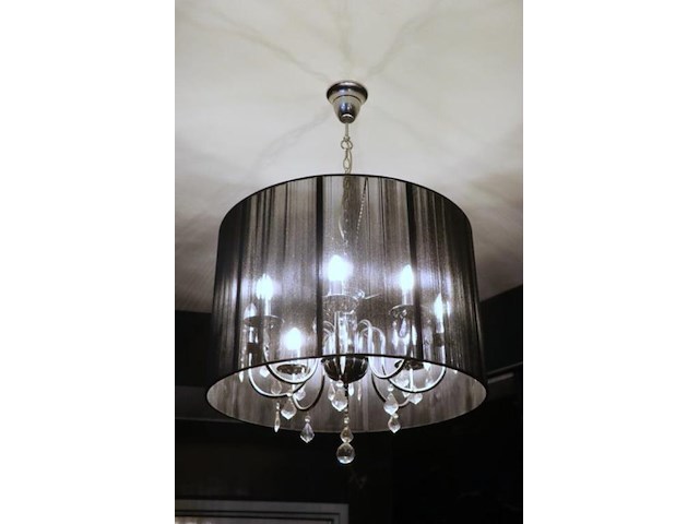 Kroonluchter met lampenkap - ø 64.5cm x 42cm (h) - afbeelding 1 van  4