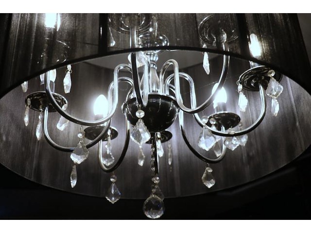 Kroonluchter met lampenkap - ø 64.5cm x 42cm (h) - afbeelding 2 van  4