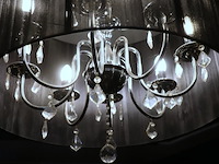 Kroonluchter met lampenkap - ø 64.5cm x 42cm (h) - afbeelding 2 van  4