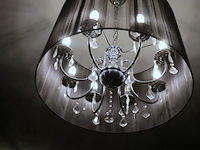 Kroonluchter met lampenkap - ø 64.5cm x 42cm (h) - afbeelding 2 van  4