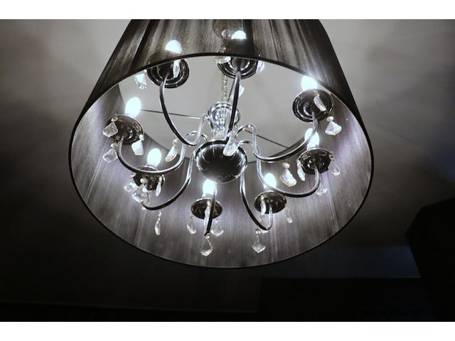 Kroonluchter met lampenkap - ø 64.5cm x 42cm (h) - afbeelding 3 van  4