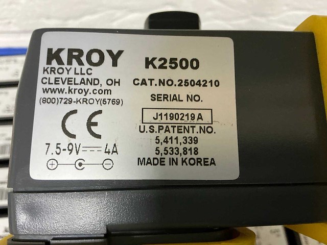 Kroy k2500 labelprinter voor krimpkousen - afbeelding 3 van  5