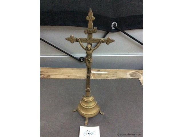 Kruisbeeld koper - afbeelding 1 van  2