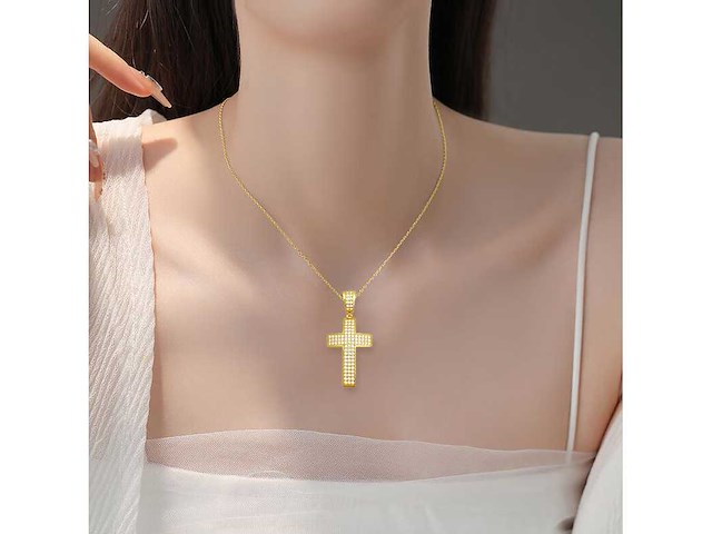 Kruishanger briljanten hoge kwaliteit - afbeelding 2 van  8