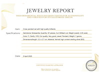 Kruishanger briljanten hoge kwaliteit - afbeelding 3 van  8