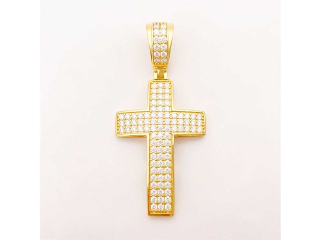 Kruishanger briljanten hoge kwaliteit - afbeelding 4 van  8