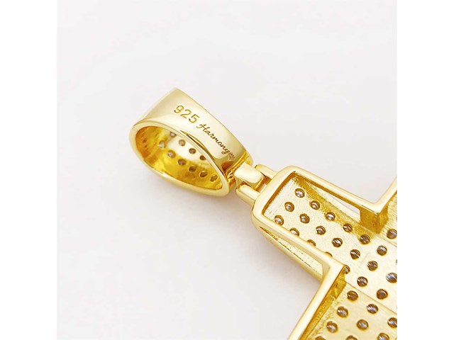 Kruishanger briljanten hoge kwaliteit - afbeelding 8 van  8