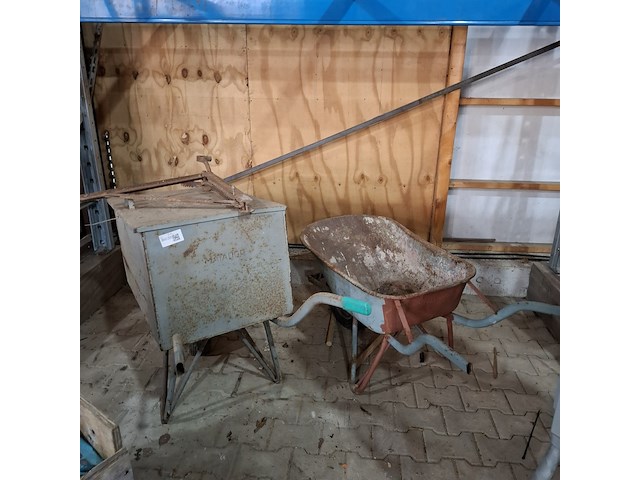 Kruiwagen met gereedschapskruiwagen op luchtband o.a. matador - afbeelding 1 van  5