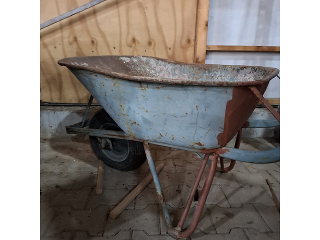 Kruiwagen met gereedschapskruiwagen op luchtband o.a. matador - afbeelding 4 van  5