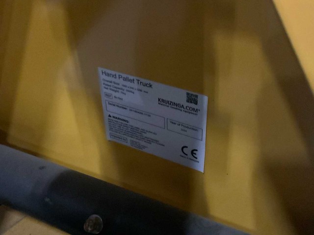 Kruizinga - 2500kg - hand hydraulische palletwagen - afbeelding 5 van  5