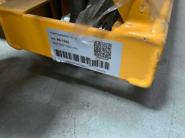 Kruizinga - 2500kg - hand hydraulische palletwagen - afbeelding 6 van  7