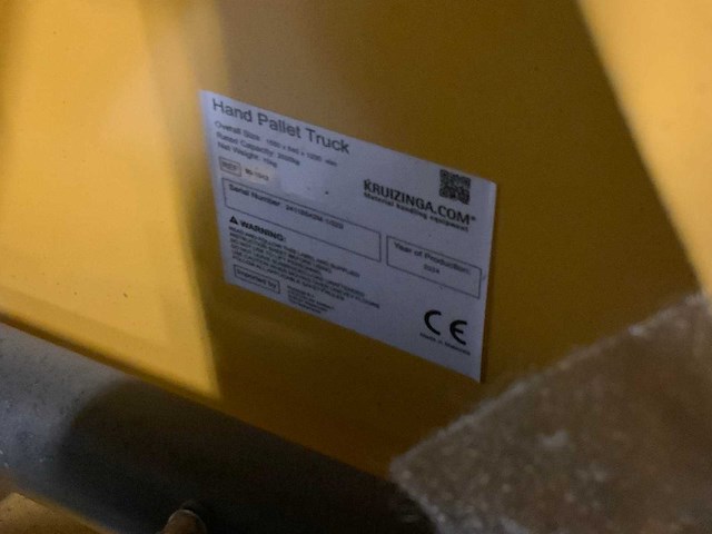 Kruizinga - 2500kg - hand hydraulische palletwagen - afbeelding 5 van  5