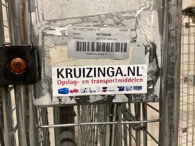 Kruizinga anti diefstal rolcontainer (2x) - afbeelding 9 van  9