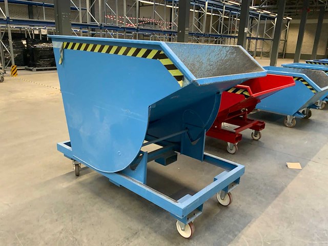 Kruizinga bkm 100 verrijdbare kantelbare afvalbak - afbeelding 2 van  6