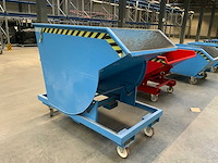 Kruizinga bkm 100 verrijdbare kantelbare afvalbak - afbeelding 2 van  6