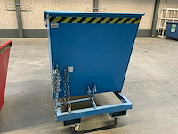 Kruizinga bkm 100 verrijdbare kantelbare afvalbak - afbeelding 4 van  6